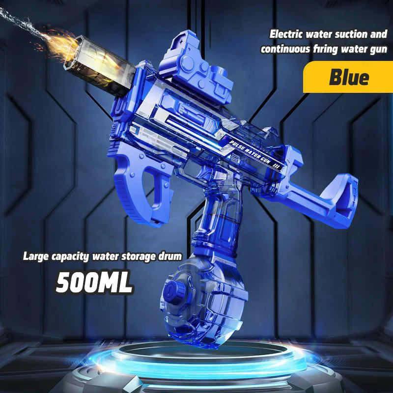 Flashing Fire Electric Water Gun Toy Large Capacity Automatic Water Absorption Continuous Outdoor Game For Adults And Children