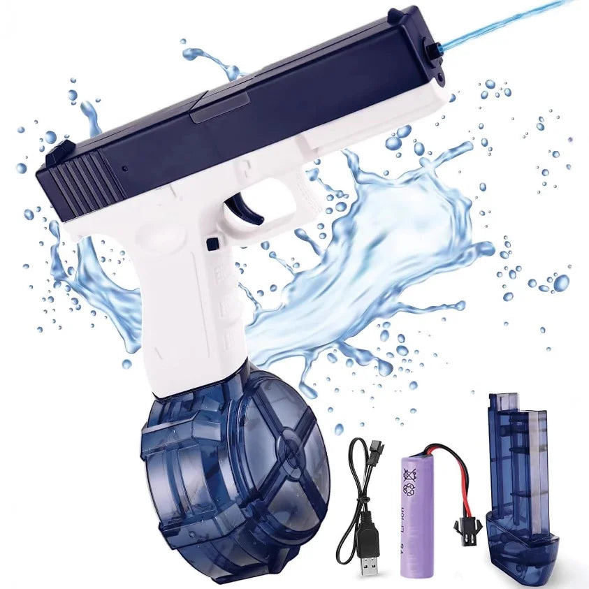 Electric Water Gun Automatic Squirt Toy Powerful Water Blaster Pistols Children Toys LED Light Pistol Summer Swimming Pool Party