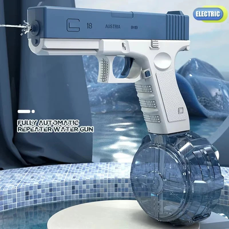 Automatic Spray Water Gun Electric Glock Pistol Shooting Game Fun Firing Summer Outdoor Beach Fight Toys for Children's Gifts