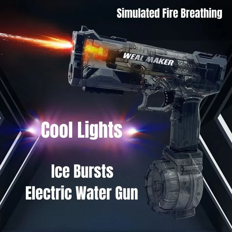 Children High Pressure Electric Water Gun Toys Summer Outdoor Beach Pool Garden Fight Games Kids Automatic Bursts Watergun Gifts